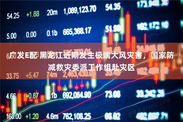 广发E配 黑龙江近期发生极端大风灾害，国家防减救灾委派工作组赴灾区